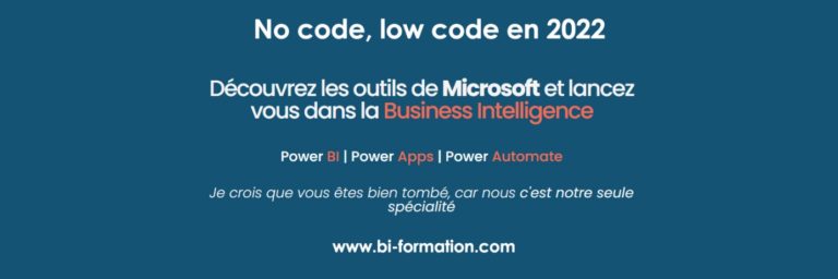 Article | Formations de low code, no code sur les outils Microsoft avec BI-formation