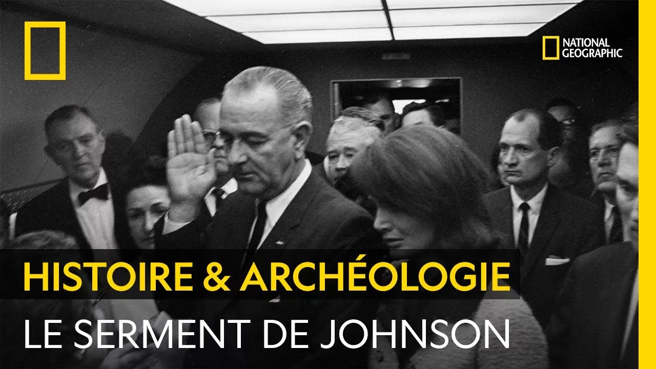 La prestation de serment du vice-président Johnson