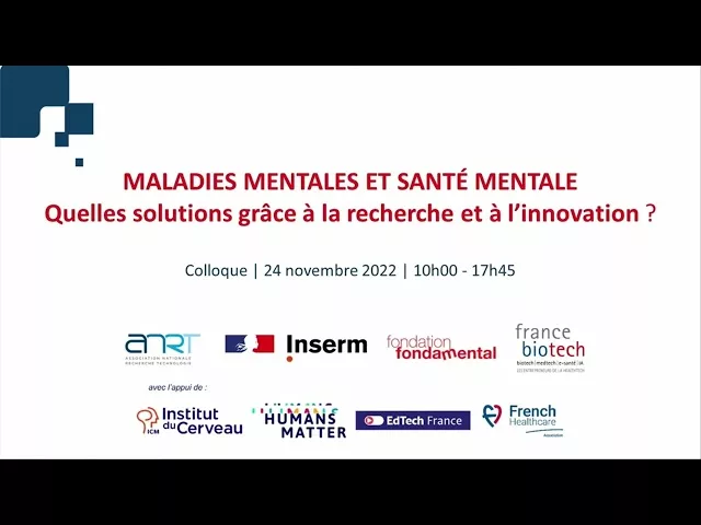 Maladies mentales et santé mentale : quelles solutions grâce à l'innovation ?