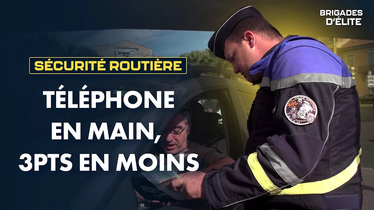 Documentaire Police : la lutte quotidienne contre le téléphone au volant