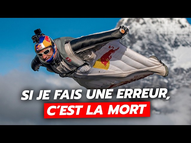 L’homme qui vole au dessus du Mont Blanc - Fred Fugen