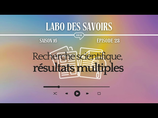 Recherche scientifique, résultats multiples