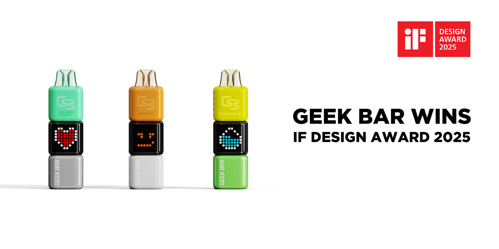 Geek Bar remporte le prix iF DESIGN AWARD 2025 pour deux produits concept innovants